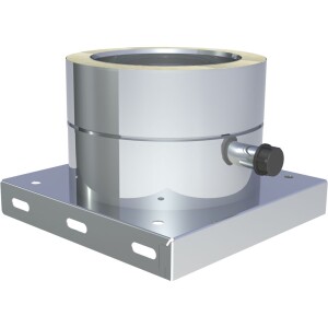 OEG Base plate stainless steel Ø 180 mm with condensate drain on the side