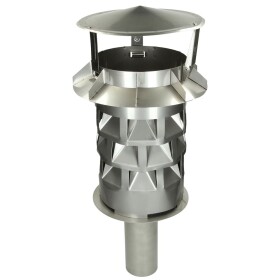 Chimney cowl Windkat &Oslash; 150 with round plug-in stub...