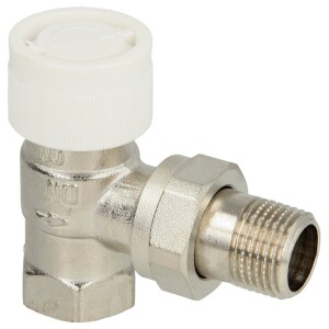 Oventrop valve body AV 9, angle ¾" with presetting, nickel-plated 1183706