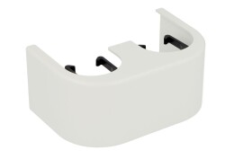 Coffrage design Simplex blanc pour bloc robinet bitube &eacute;querre F10094