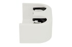 Coffrage design Simplex blanc pour bloc robinet bitube &eacute;querre F10094