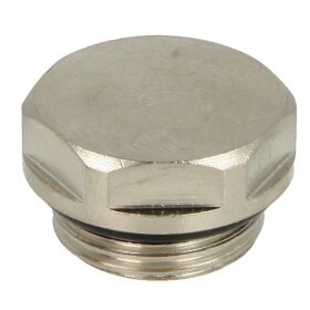 Plug, 1/2&quot;, self-sealing, nickel-plated