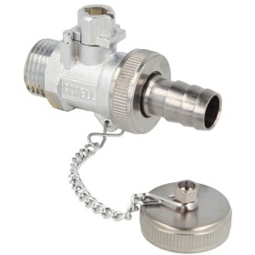 SCHELL F+E ball valve 1/2" nickel-plated actuation...