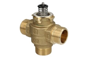 Three-way diverter valve VCZMQ6000, 1" ET, Honeywell