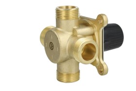 Heating mixer ¾" ET brass 4-way version kvs 4