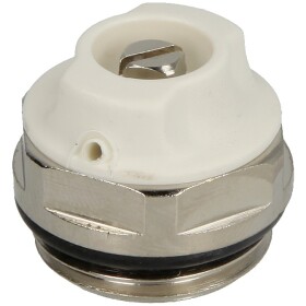Radiator vent valve 1/2" with rotating nose...