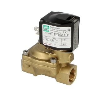 Solen. valve Buschjost 8240100.9101.0240 G3/8 3.0m³/h 0.1-16bar +90°C NBR 24VDC