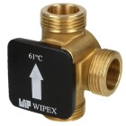 Thermal load valve 1&frac14;&quot; ET opening temperature 61&deg;C