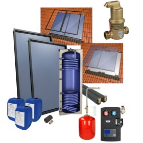 OEG Solarpaket 4plus Indach 300 Liter Solarspeicher 2...