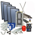 OEG Solar package 4plus flat-roof 500 l hygiene 1 tube coil 4 collectors