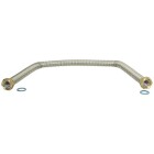 Corrugated stainless steel pipe DN 16 600 mm, union nut &frac34;&quot; gaskets incl.