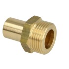 Pipe socket &Oslash; 22 mm x 1&quot; ET large contact surface for solar pipes