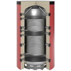 OEG Buffer storage tank 1,500 litres with 2 smooth pipe heat exchangers