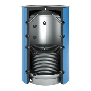 OEG Buffer storage tank 2,250 litres with 1 smooth pipe heat exchanger