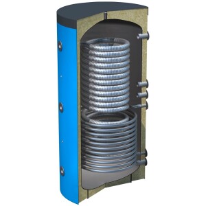 OEG Hygienic storage tank 150 litres with 1 smooth pipe heat exchanger