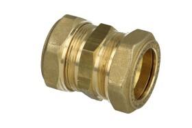 Coupling for corrugated solar pipes DN20 metal-on-metal seal