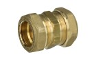 Coupling for corrugated solar pipes DN20 metal-on-metal seal