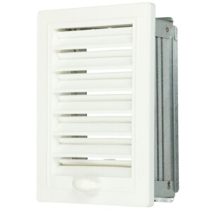 Grille de ventilation Upmann ajustable avec cadre montage 150 x 200 mm