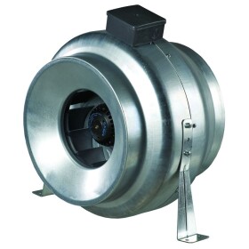 Ventilateur de tuyau radial DN 100 avec console de montage