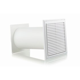 Upmann telescopic fan DN 150 Round connection, white,...