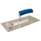 Smoothing trowel toothed 6 x 6 mm 28 x 13 cm stainless steel