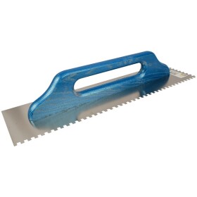 Swiss smoothing trowel 48 x 13 cm stainless steel 6 mm teeth