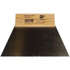 Smoothing spatula 180 mm blade 0.4 mm thick with wooden handle