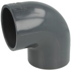 PVC elbow 90&deg; 63 x 63 mm 2x gluing sleeve DN 50