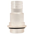 Hose nozzle transparent 1 1/2&quot; ET x 38 mm nozzle