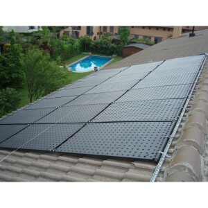 Set complet absorbeurs solaires jusquà 18 m² deau