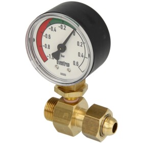 Ficon underpressure gauge with lock nut + inner cone for...