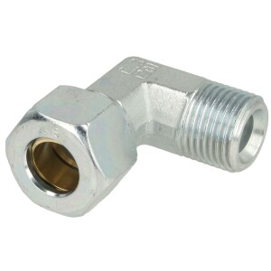 Male stud elbow 1/2" x 15 mm with conical thread