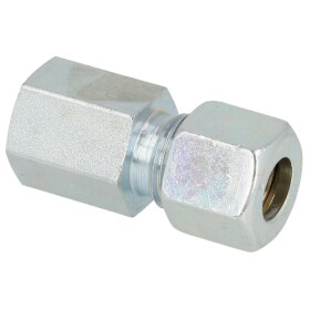 Verschraubung 1/4" x 6 mm gerader Aufschraub