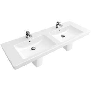 Villeroy & Boch Double washbasin Subway 2.0 CeramicPlus 1,300 x 470 mm 7175D0R1