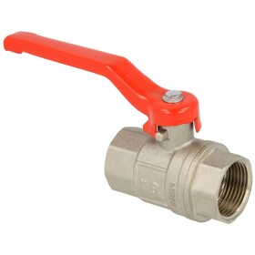 Brass ball valve 1/2&quot; IT/IT, MS 58 with steel lever,...