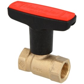 Heimeier red brass ball valve Globo H 1 1/4&quot; IT/IT,...