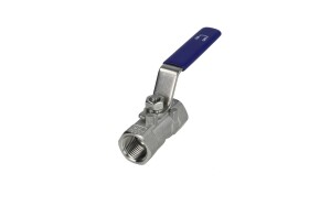 Robinet à bille 1/2" FF/FF inox