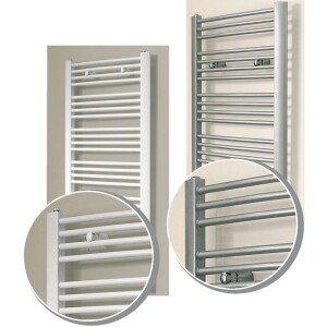 OEG bathroom radiator Davao 734 W white