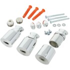 OEG mounting set for bathroom radiators chromed 800023734