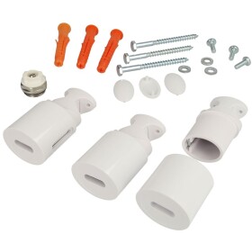 OEG mounting set for bath radiators white