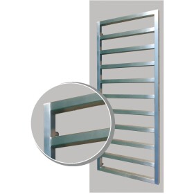 OEG radiateur design Kanton II 592 W raccord central inox