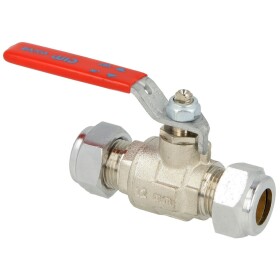 Brass ball valve with clamp ring joint both ends &Oslash;...