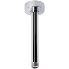 Universal shower arm 200 mm x 1/2&quot; chrome-plated brass with rosette &Oslash; 22 mm