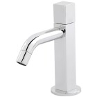 Single-hole basin mixer, chrome-pl. bras opto-electronic, 6 V battery