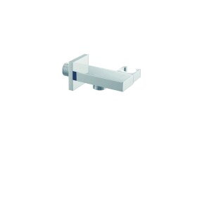 Wall connection elbow Flate with shower holder, movable,...