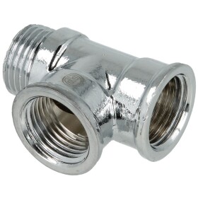 T-piece ET/IT/IT 1/2" chrome-plated brass