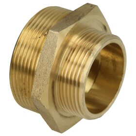 Double nipple reducing ET/ET 1" x 3/4" brass...