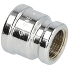 Double socket reducing IT/IT 3/4&quot; x 1/2&quot; chrome-plated brass