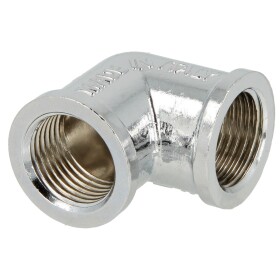 Elbow 90&deg; IT/IT 1/2&quot; chrome-plated brass