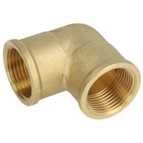 Elbow 90&deg; IT/IT 1/2&quot; brass bright